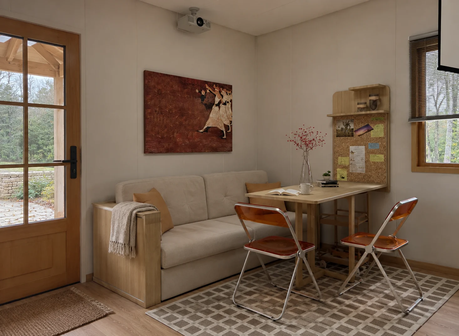 林地小屋起居设计